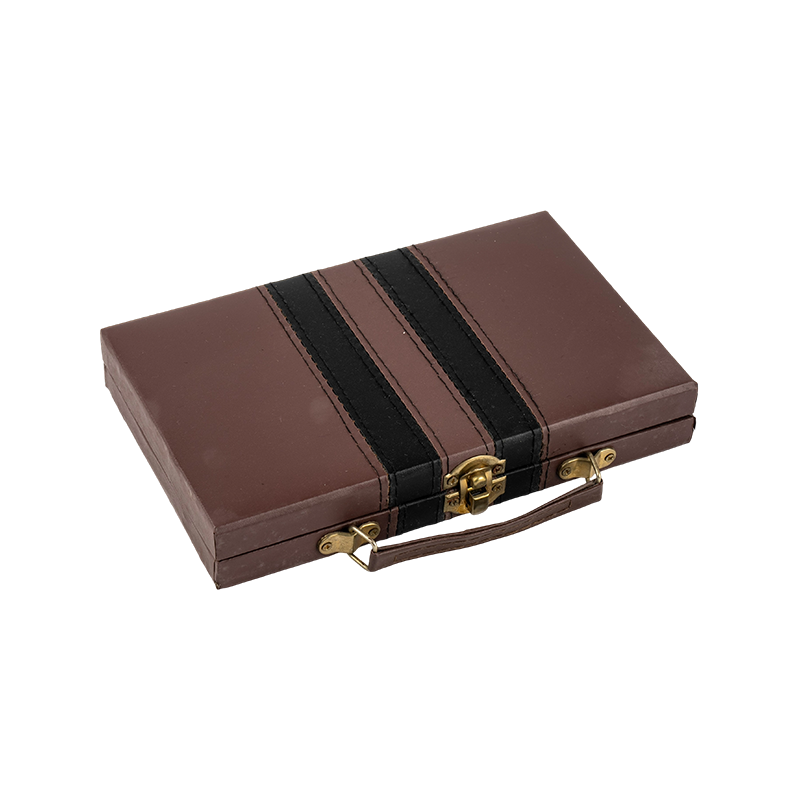 28 brickor standard dubbla sex domino med svart läderfodral