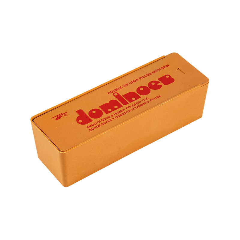 Push-Pull Double Six Dominoes i plastbox