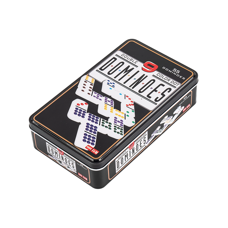 Traditionella dubbla nio Dominoes brädspel
