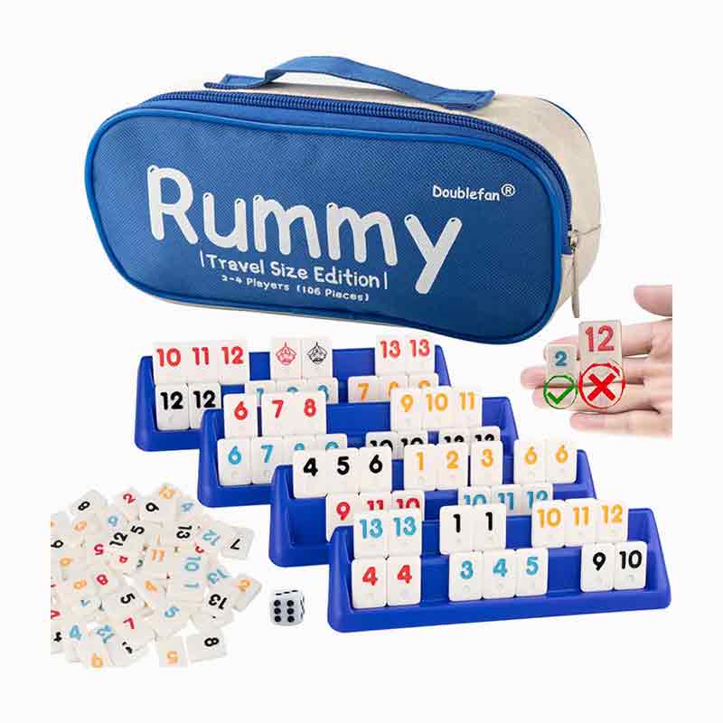 4 spelare bärbara resor rummy set
