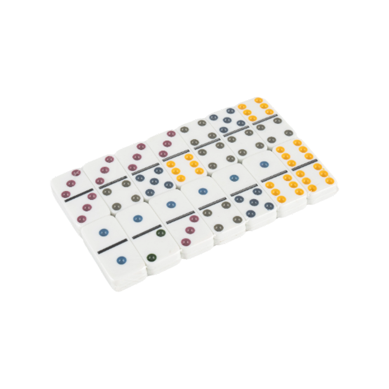 Grundläggande färg dot domino -spel